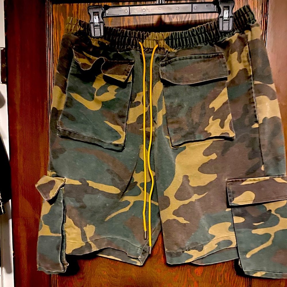 Rhude Camo Cargo Shorts